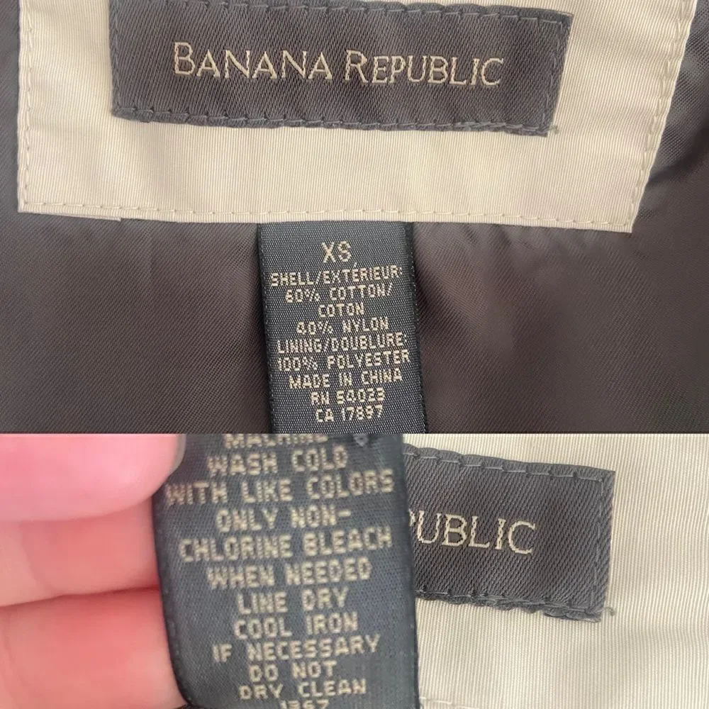 Banana Republic Zip Up Jacket Size XS